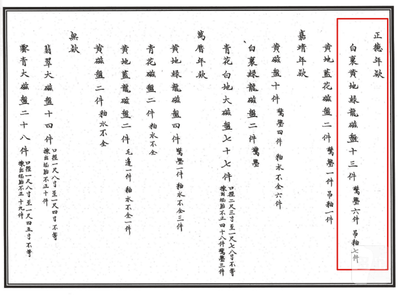 清康熙 内白外黄地绿彩云龙纹盘 - 图4